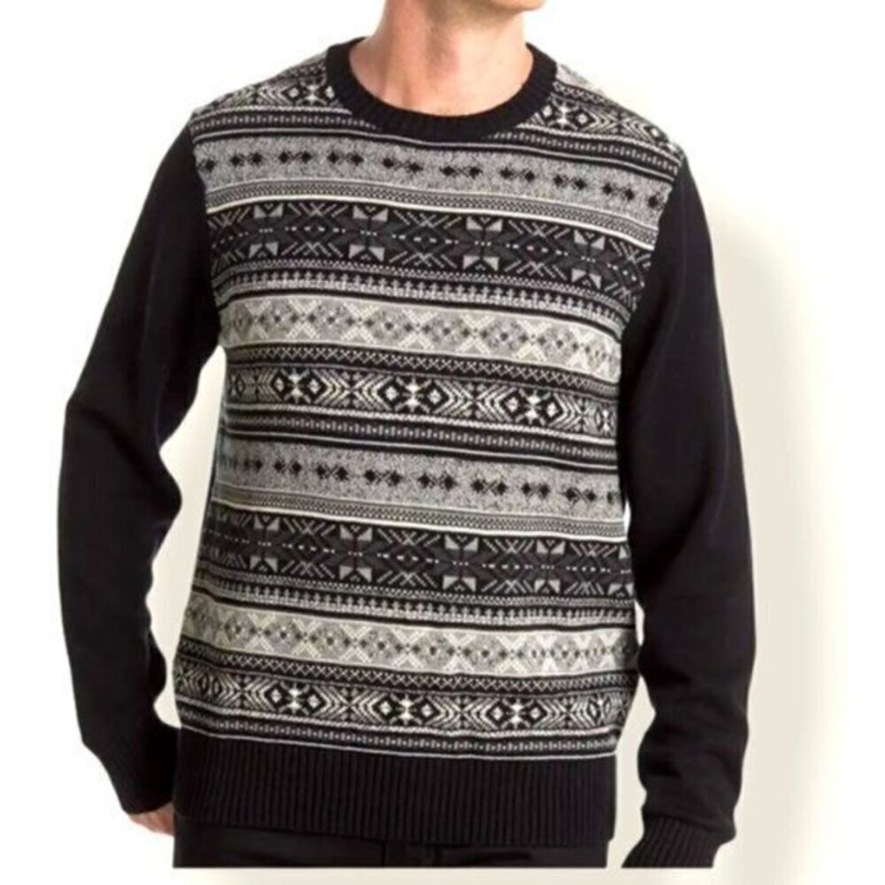 Weatherproof Men's the Holiday Sweater Fair Isle XL